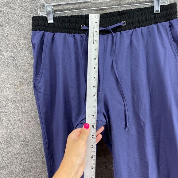 Unitop Activewear Track Pants Women 32*30 Blue Drawstring High Rise Straight - Picture 6 of 11